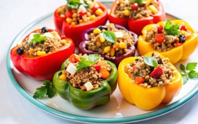 Ground Turkey Stuffed Bell Peppers